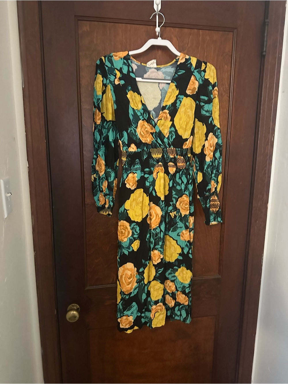 Anthropologie Tracy Reese Floral Midi Dress Size M - Picture 3 of 6
